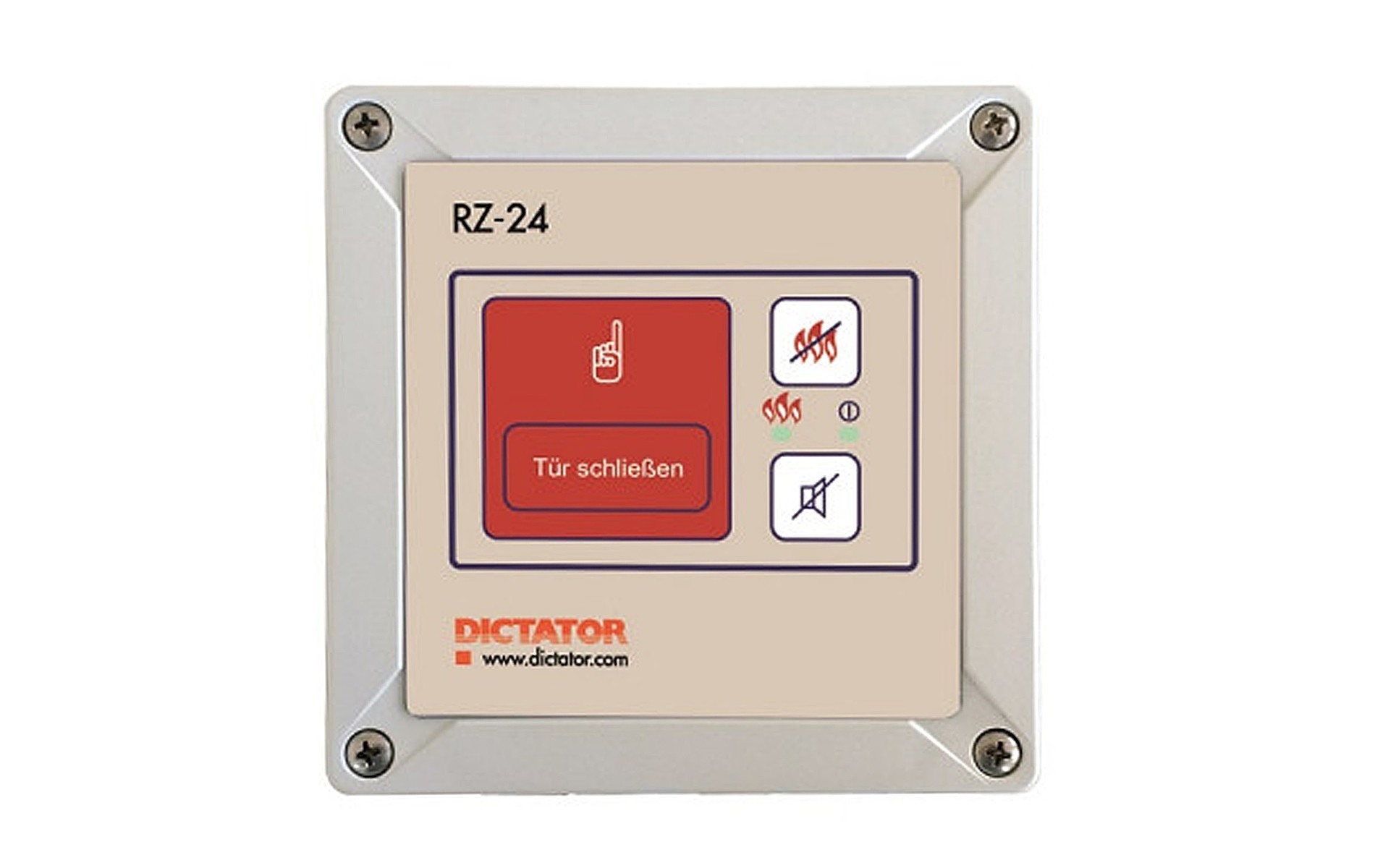 Dictator Zentrale RZ-24 mit Netzteil und Auslösevorrichtung - inkl. 2 x RM 4000 opt. Rauchmelder 